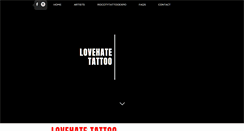 Desktop Screenshot of lovehatetattoo.com